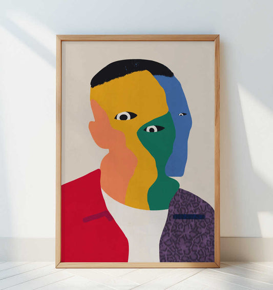 Colors of Personalities Portrait - Art Print by Little Dean