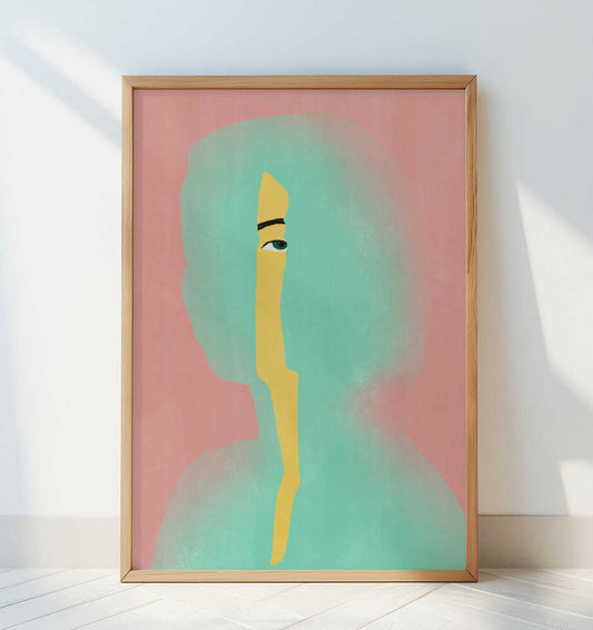 From Within In Yellow - Art Print by Little Dean