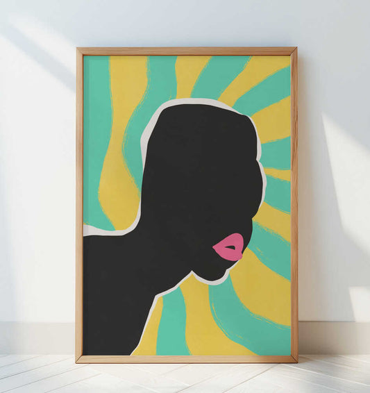 Anonymous Portrait In Summer - Art Print by Little Dean