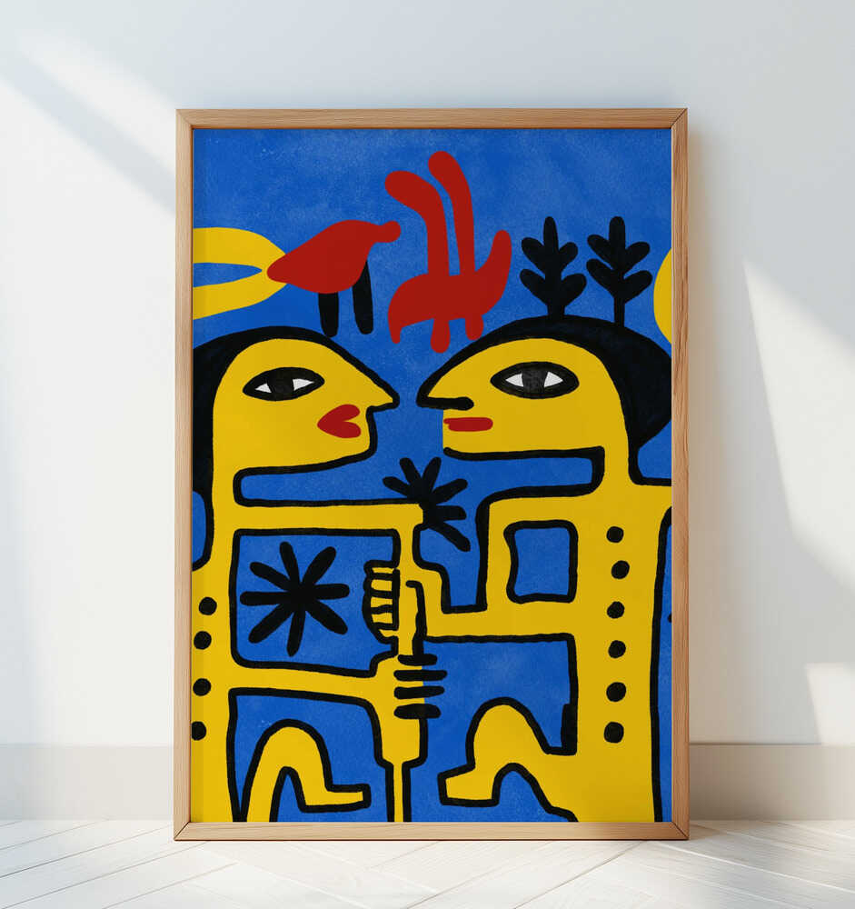 Whimsical Connection - Art Print by Little Dean