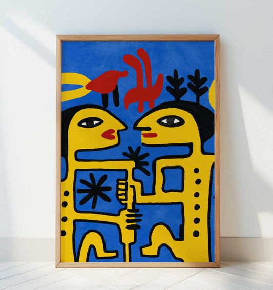 Whimsical Connection - Art Print by Little Dean