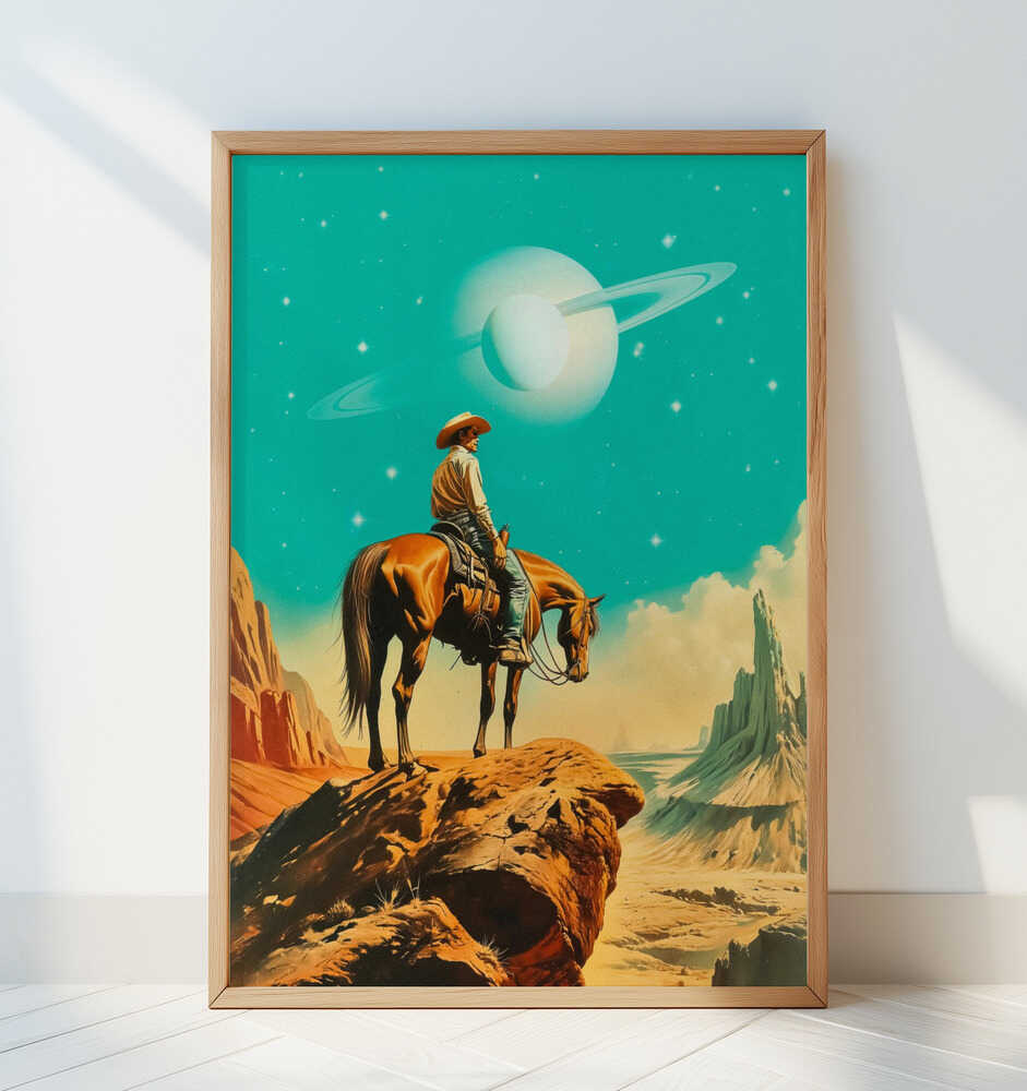 A Western Astronaut - Art Print by Taudalpoi