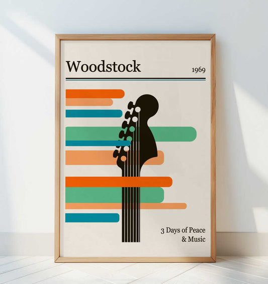 Woodstock Festival - Art Print by Retrodrome