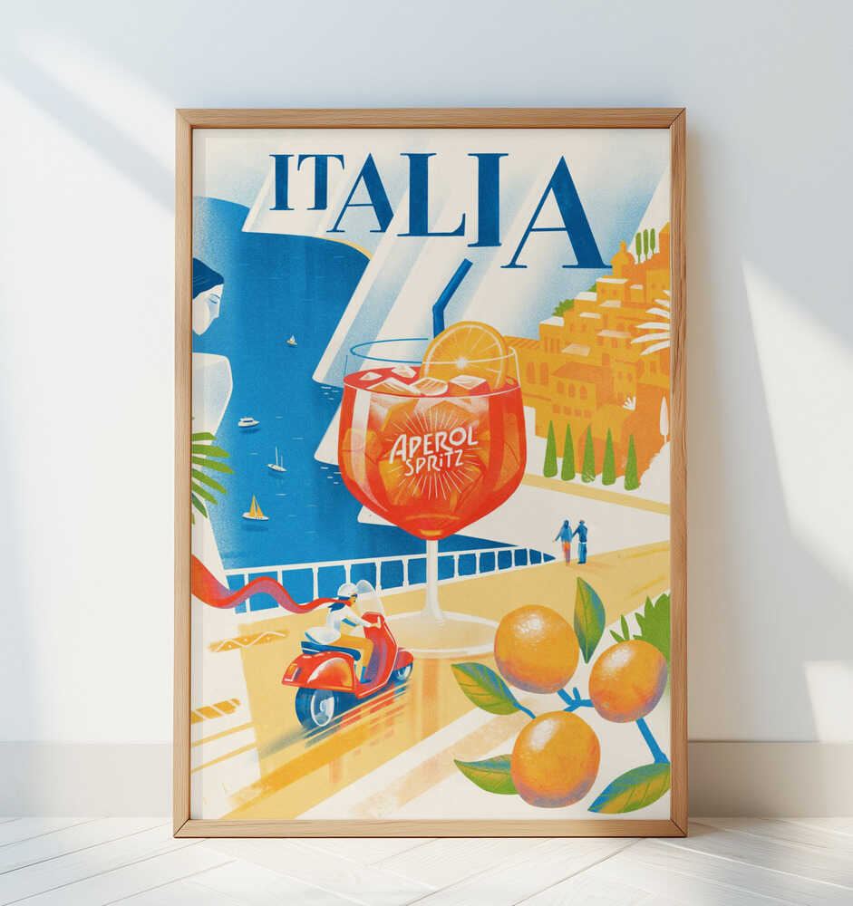 Italia - Travel Art Print by Mark Harrison