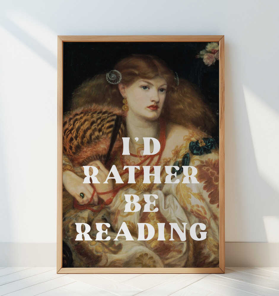 Book lover - Art Print by Talitha McQueen