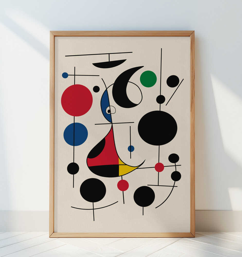The Harmony of Shapes and Colors - Art Print by Little Dean