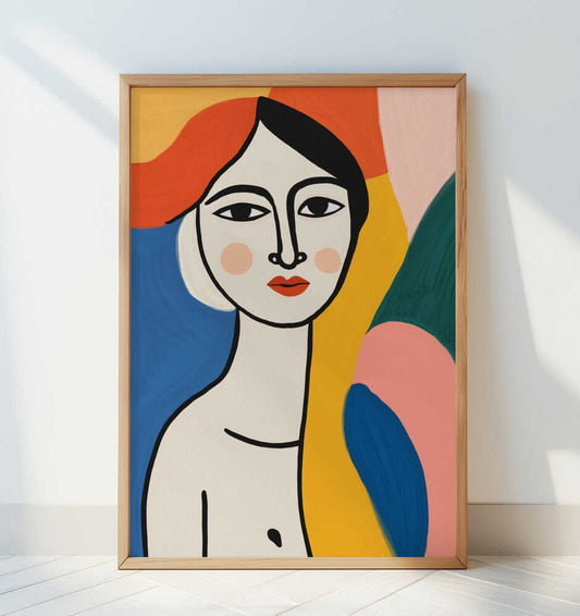 Portrait of a Indian lady - Art Print by Little Dean