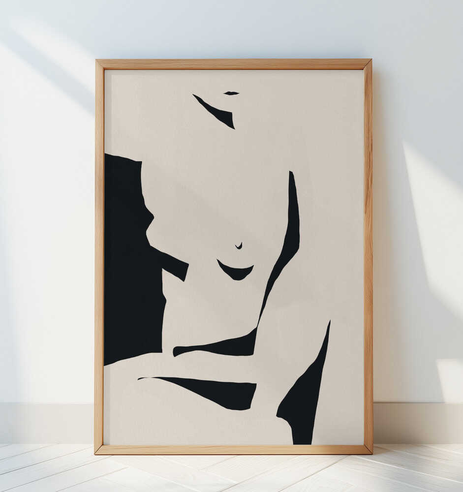 Negative nude - Art Print by Little Dean