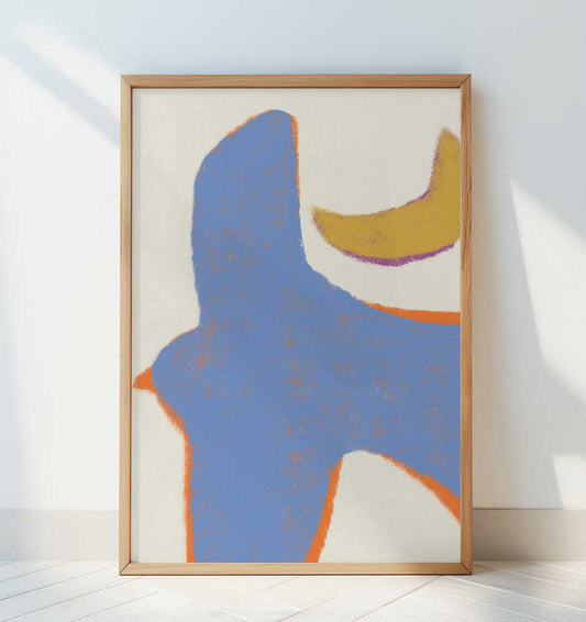 Organic pastel shape arrangement - Art Print by Little Dean