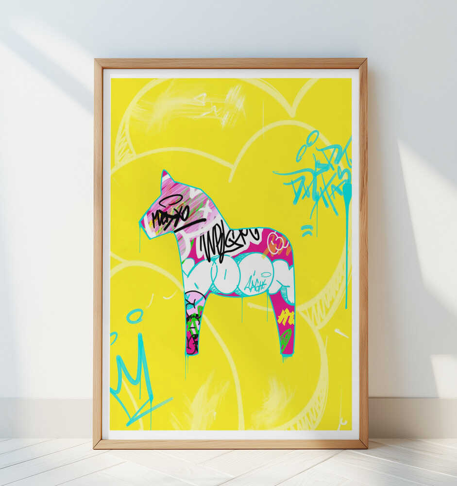 Graffiti Style Horse - Art Print by Suzan Habib
