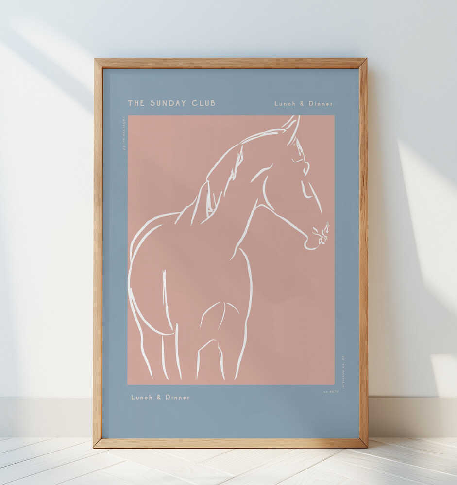 Elegant Equine Sketch - Art Print by Treechild
