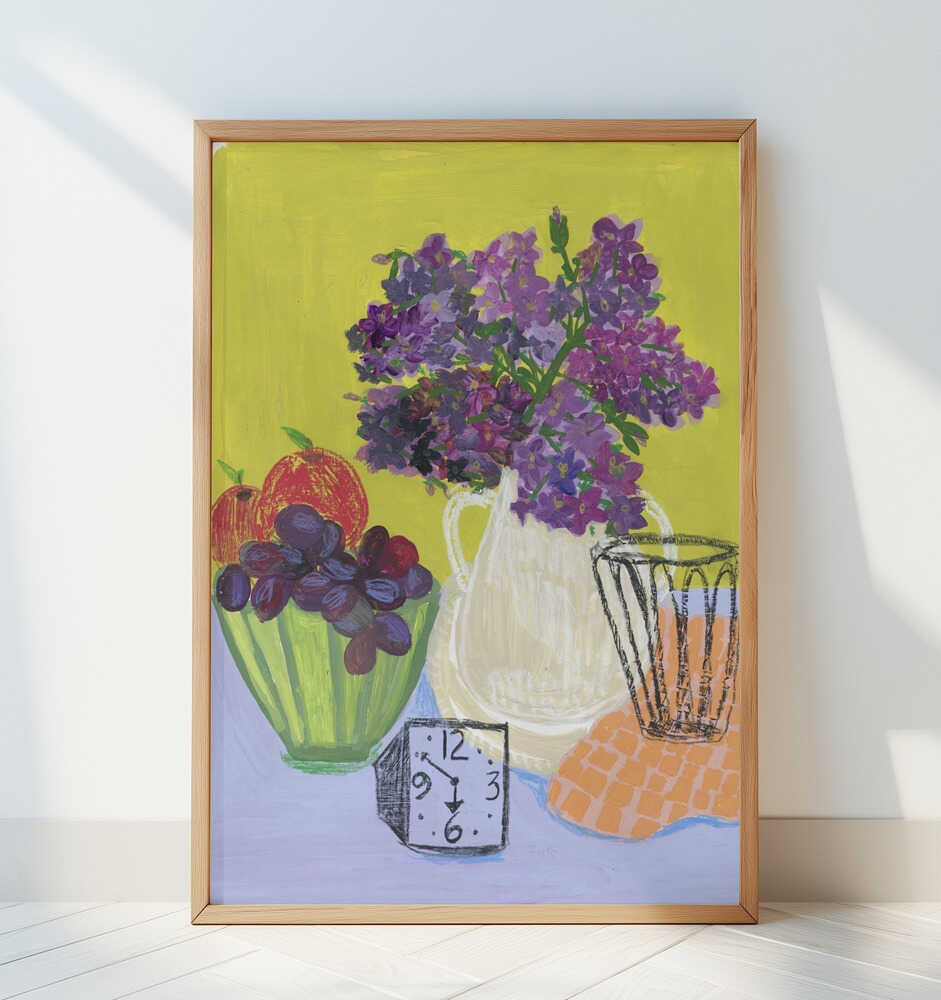 It Was Time for Lilacs - Art Print by Sharon Nullmeyer