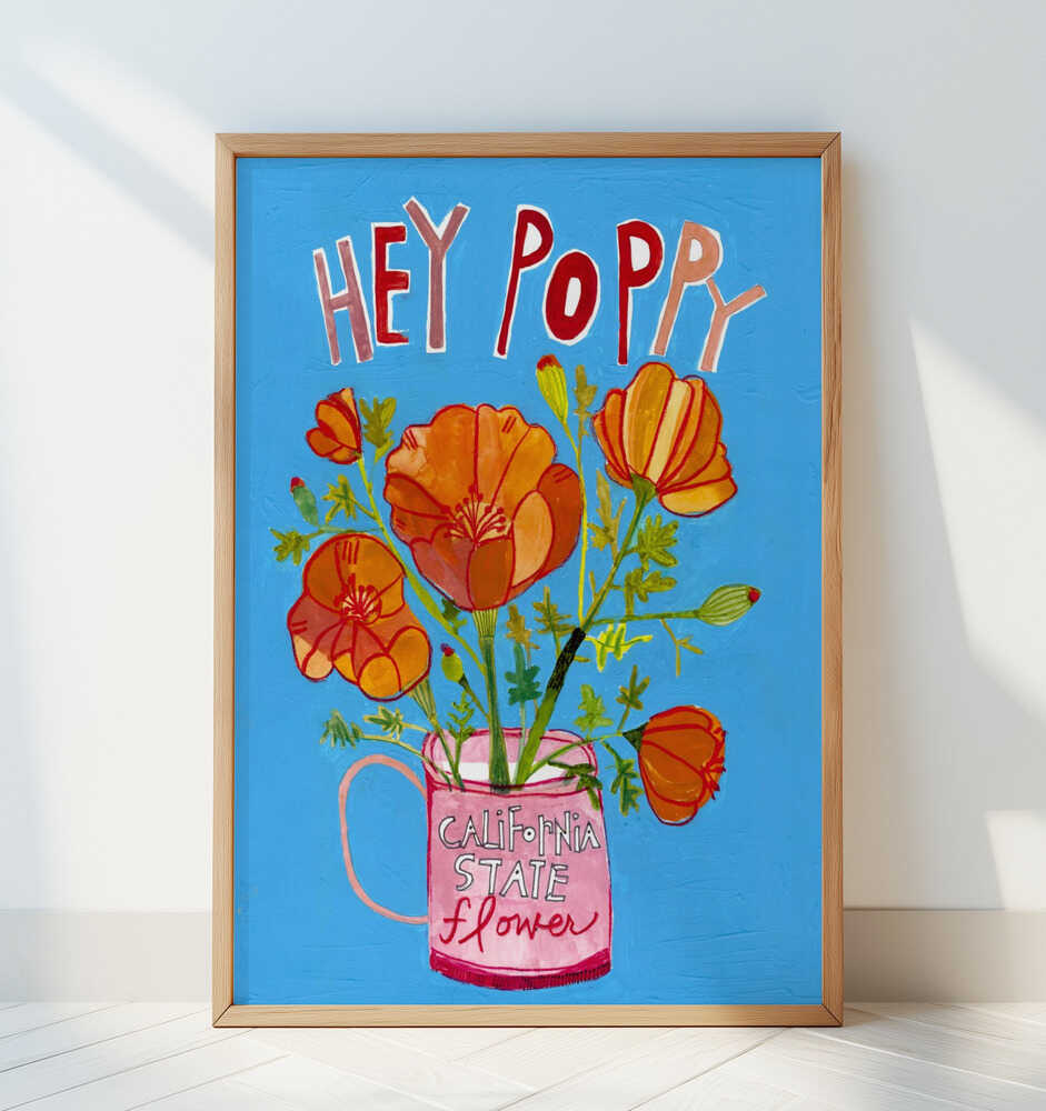 Hey Poppy - Art Print by Sharon Nullmeyer