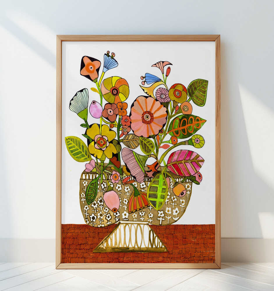 Wonkyvase - Art Print by Sharon Nullmeyer