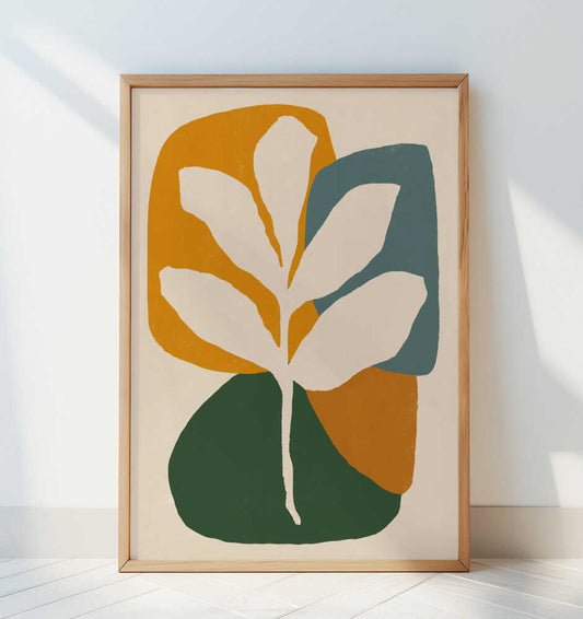 Abstract Leaf Composition - Art Print by Little Dean
