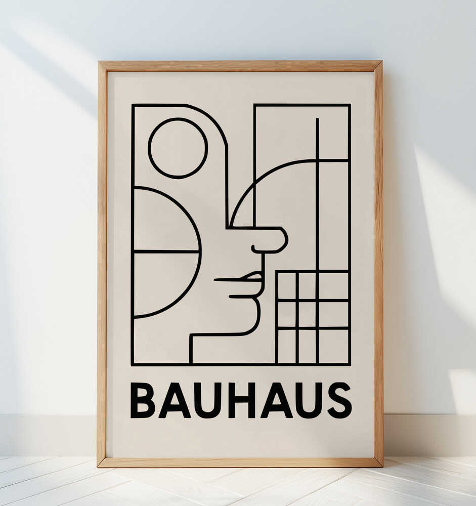 Bauhaus Geometric Design 7 - Art Print by Little Dean