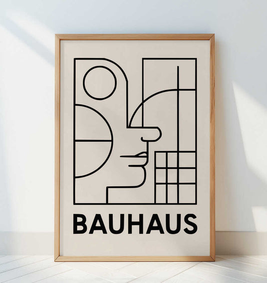 Bauhaus Geometric Design 7 - Art Print by Little Dean