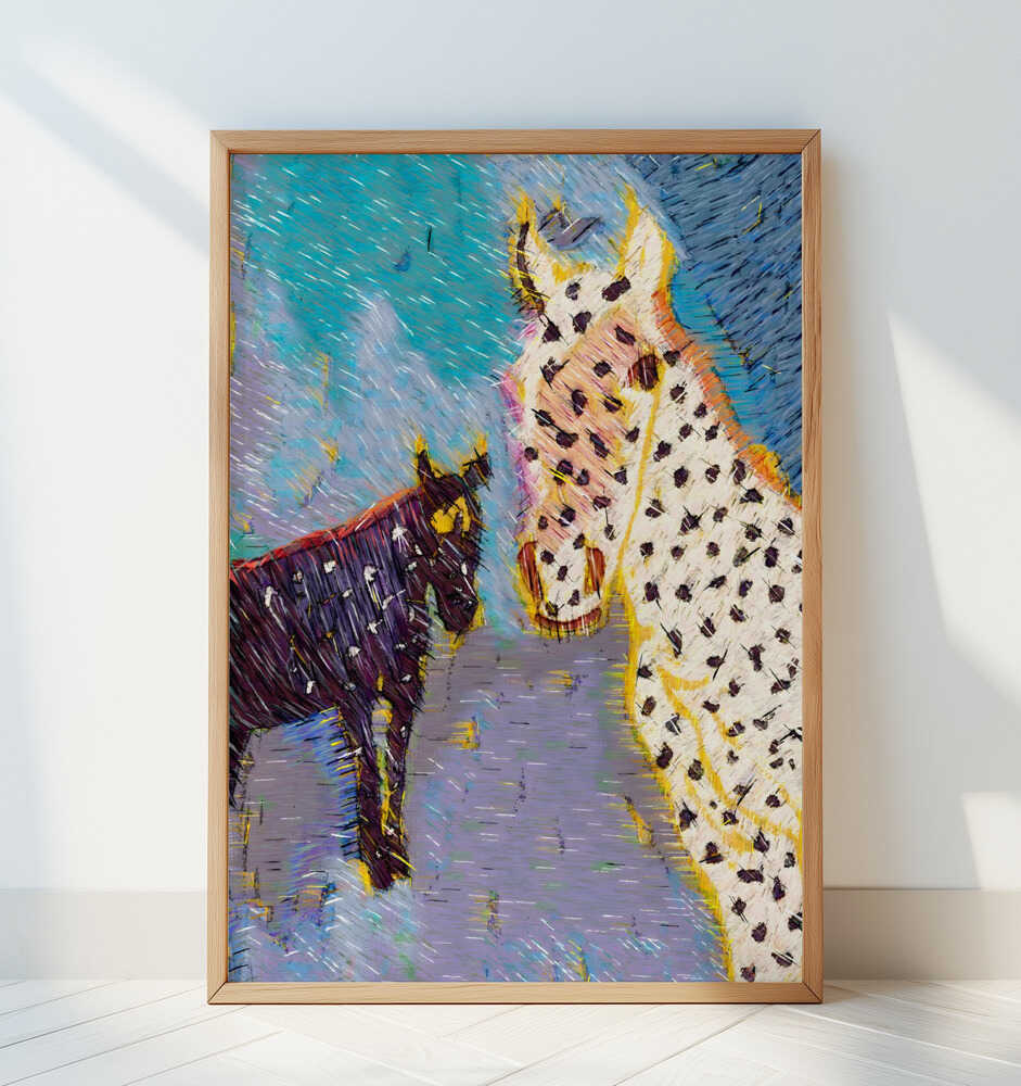 Equus || : Wild Horses - Art Print by Uma Gokhale