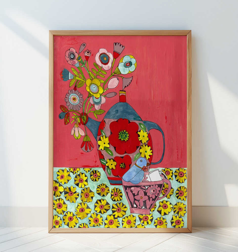 Tea for You and Me - Art Print by Sharon Nullmeyer