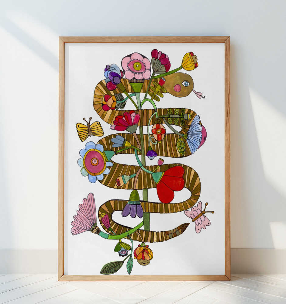 Snake Spirit - Art Print by Sharon Nullmeyer