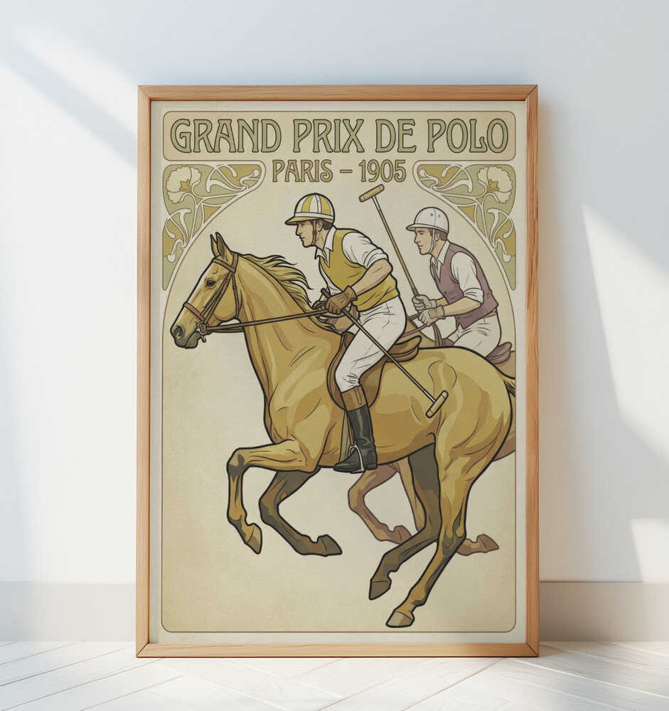 Grand Prix De Polo - Art Print by Andreas Magnusson