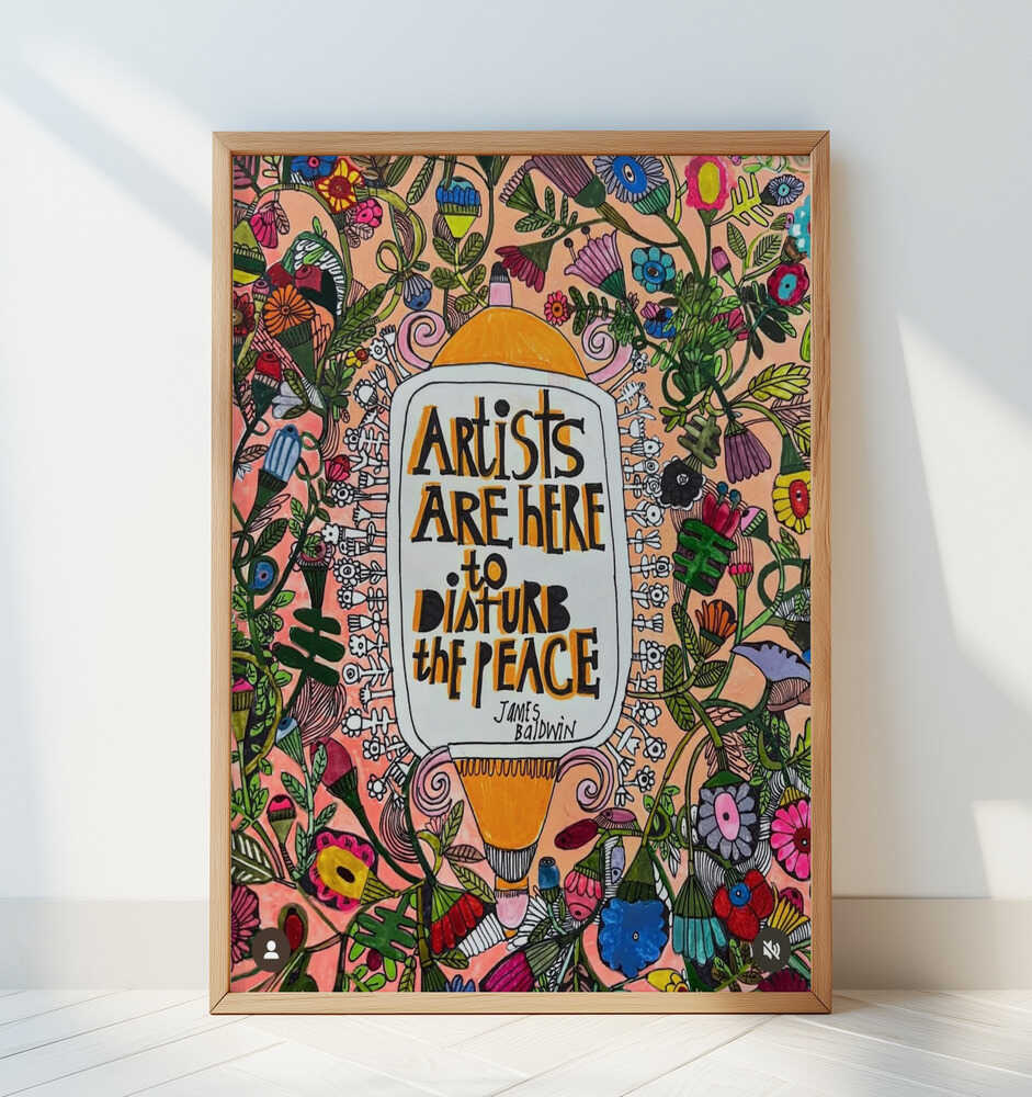 Disturb the peace - Art Print by Sharon Nullmeyer