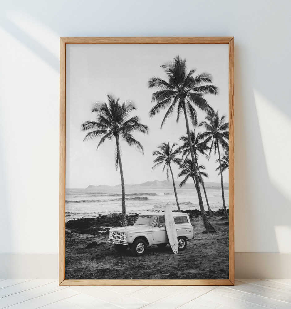 At the Beachbw - Art Print by Kathrin Pienaar