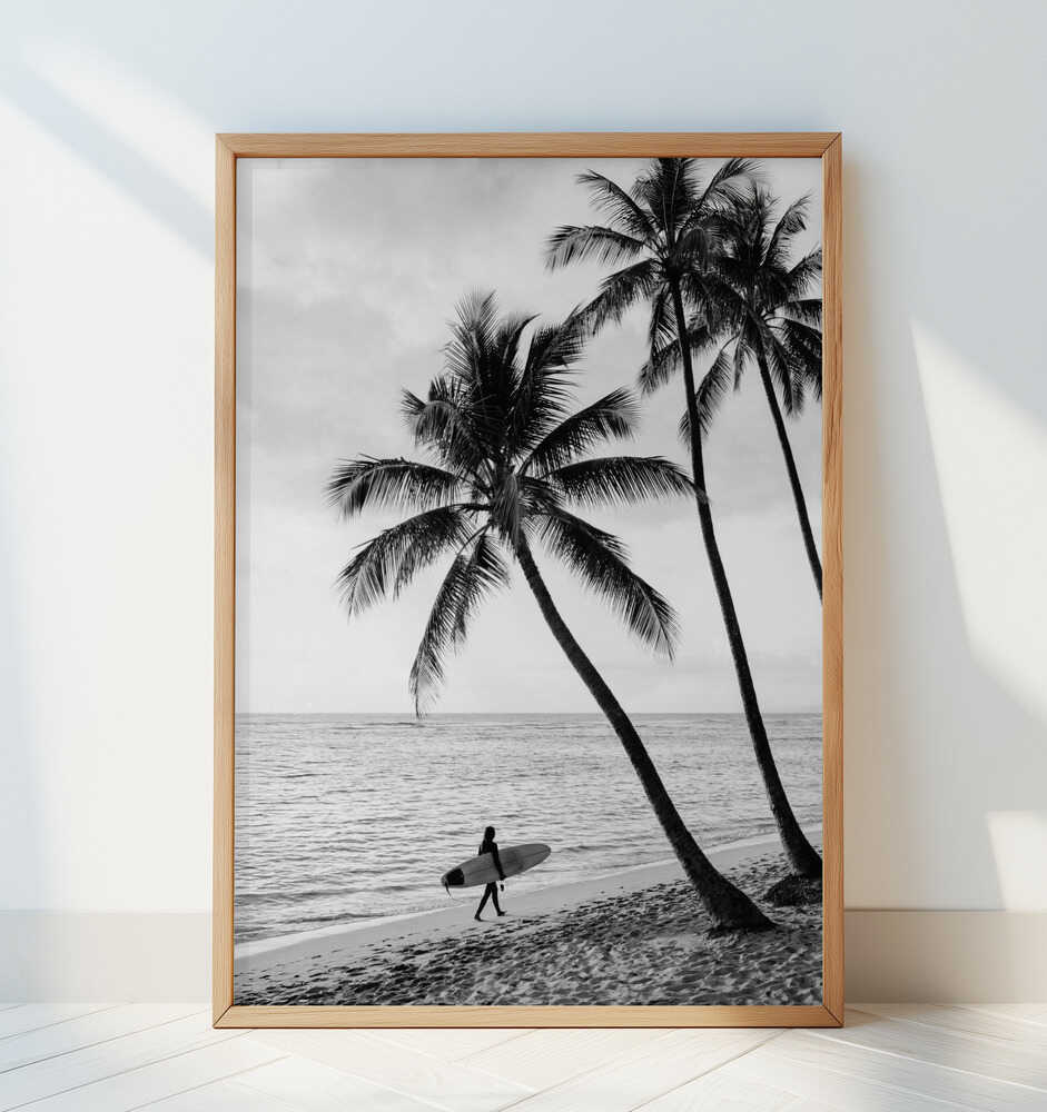 Surfer Walk - Art Print by Kathrin Pienaar