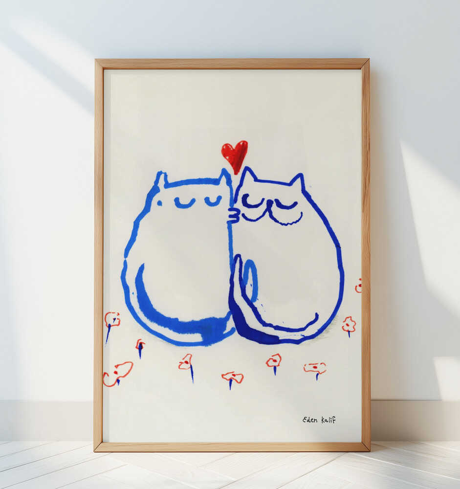 Lovin' Cats - Art Print by EDEN KALIF