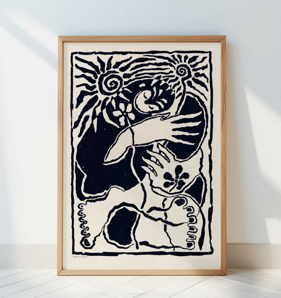 Protection (black) - Art Print by EDEN KALIF