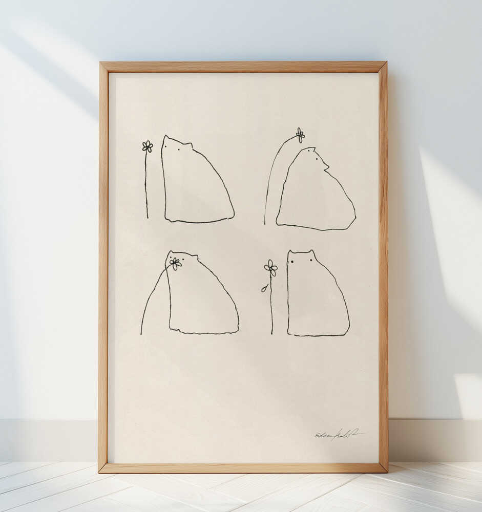 Pollen the Cat - Art Print by EDEN KALIF