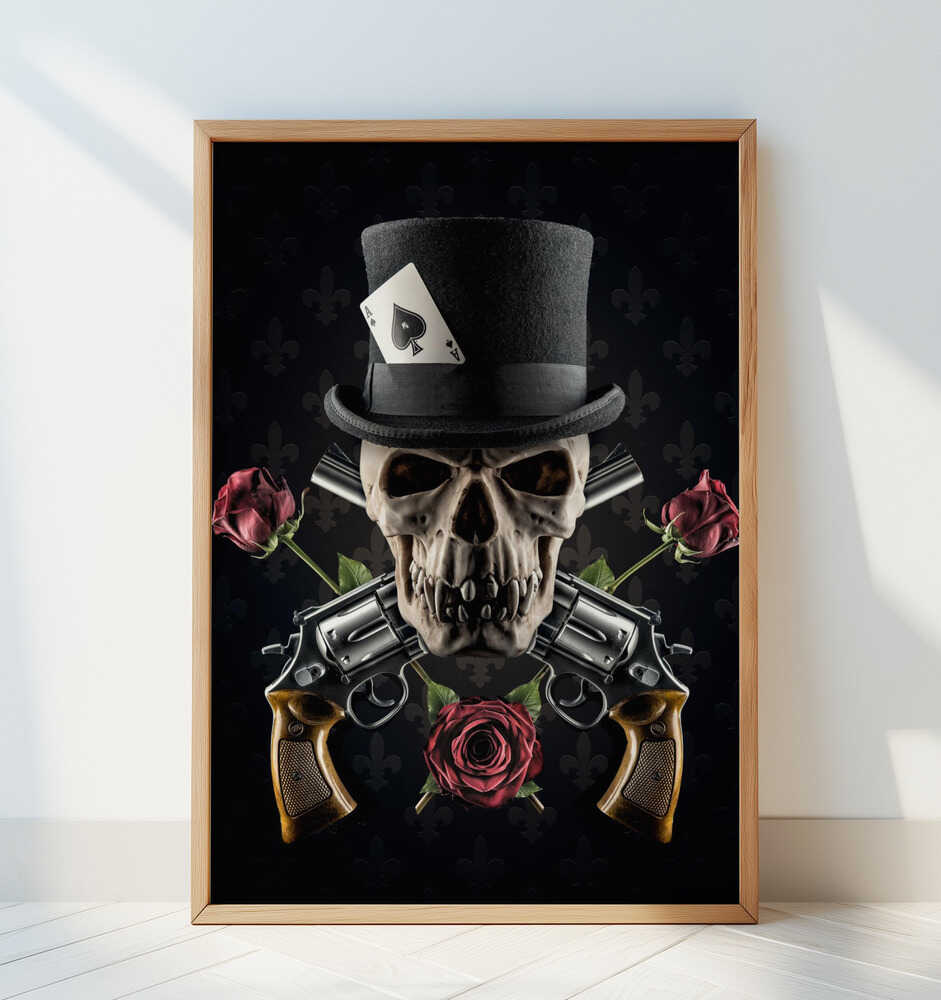 Guns and Roses - Art Print by Petri Damstén