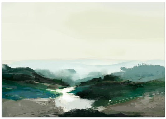 Highland View - Art Print by Dan Hobday