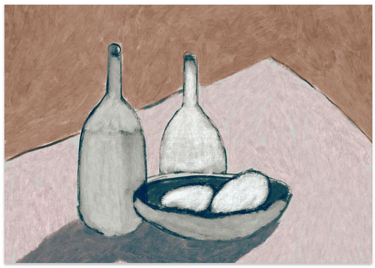 Bottles - Art Print by Dan Hobday