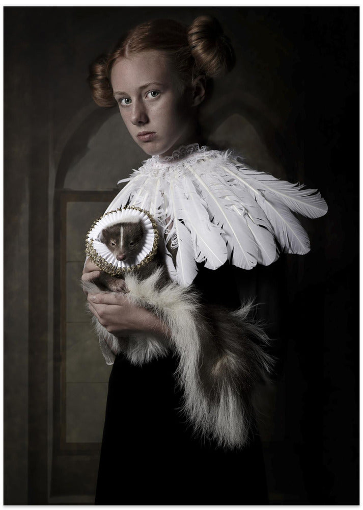 My sweet skunk friens - Art Print by Carola Kayen-Mouthaan