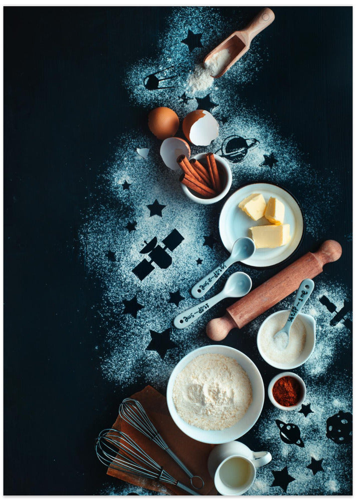 Baking for stargazers - Art Print by Dina Belenko