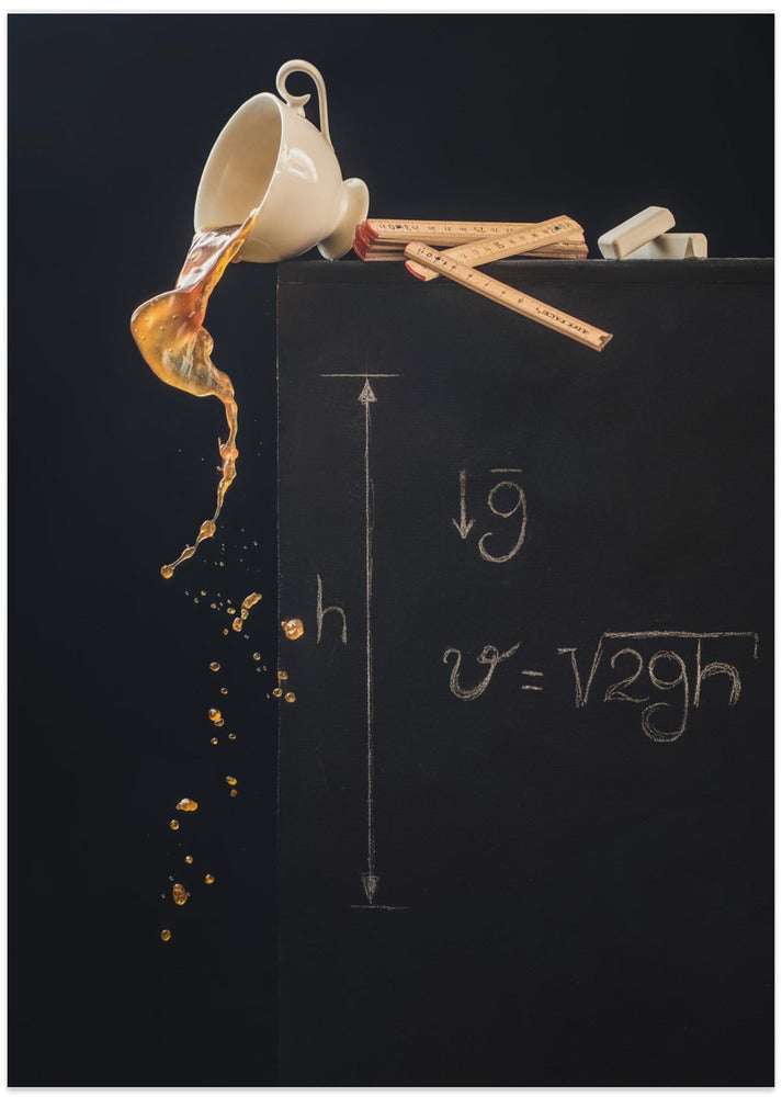 A study with free fall - Art Print by Dina Belenko