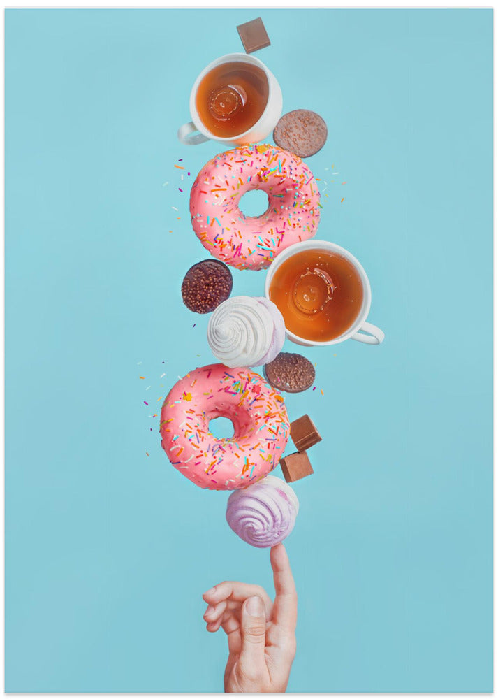 Weekend donuts - Art Print by Dina Belenko