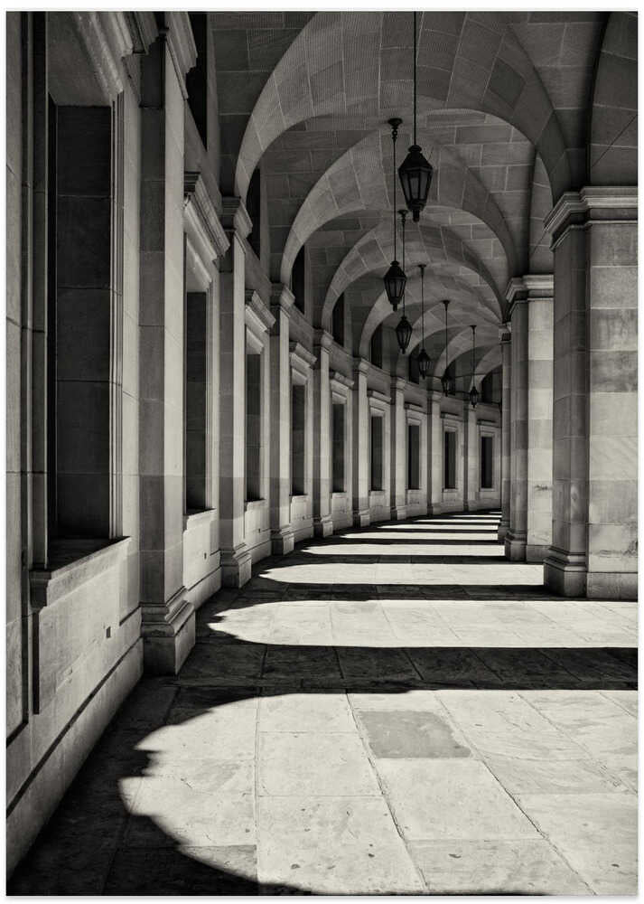 Curved Corridor - Art Print by Louise Wolbers