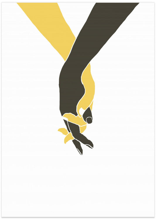 Holding Hands - Art Print by Pictufy Studio II