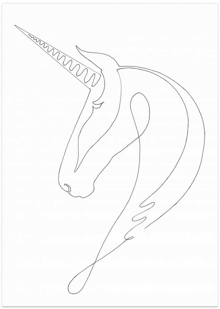 Unicorn - Art Print by Pictufy Studio II