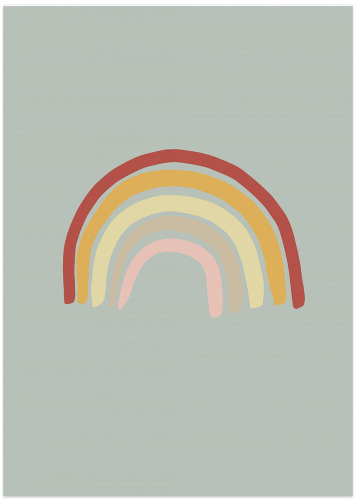 Rainbow Green - Art Print by Pictufy Studio