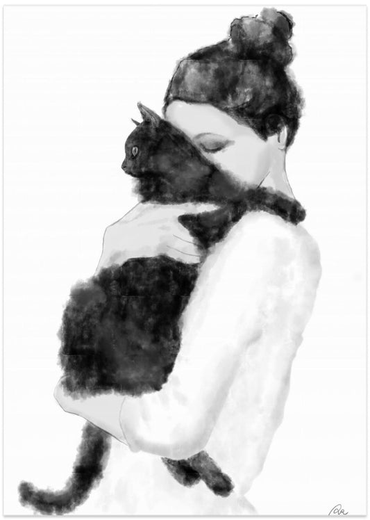 Cat Lover - Art Print by Pictufy Studio II