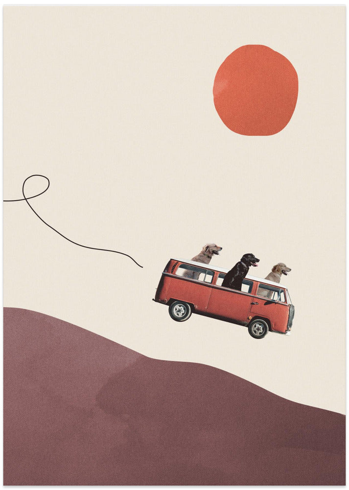 Adventure gang - Art Print by Maarten Léon