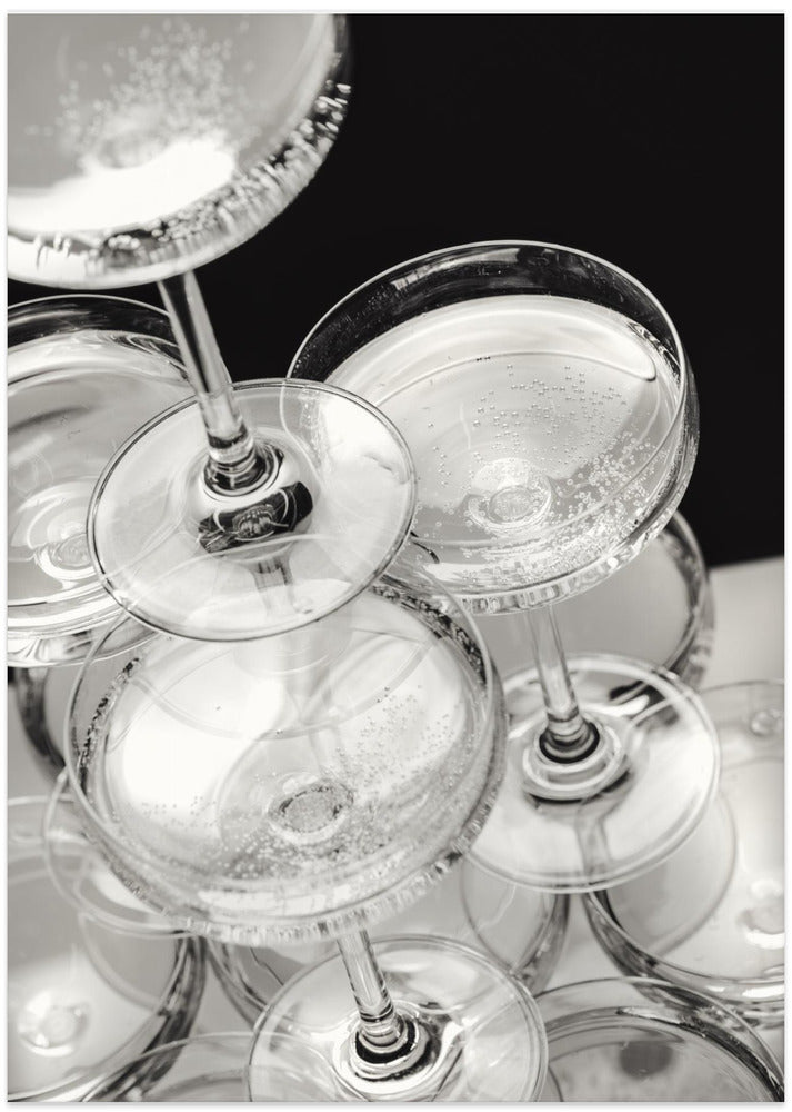 Champagne tower_5 - Art Print by Pictufy Studio III