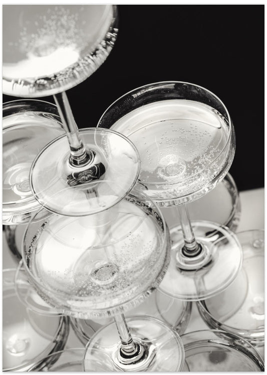 Champagne tower_5 - Art Print by Pictufy Studio III