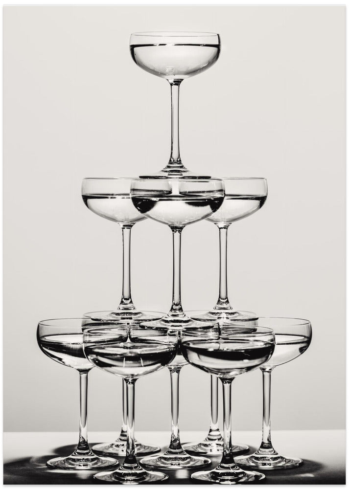 Champagne tower_6 - Art Print by Pictufy Studio III