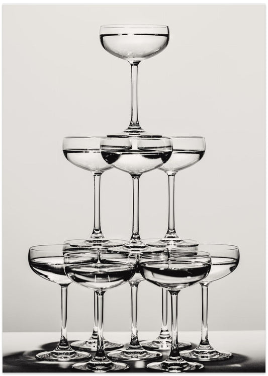 Champagne tower_6 - Art Print by Pictufy Studio III