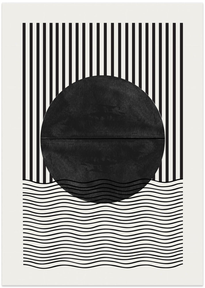 Monochrome Eclipse - Art Print by THE MIUUS STUDIO