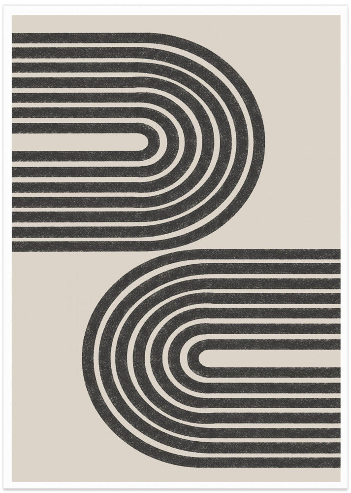 Curved Lines Dance - Art Print by THE MIUUS STUDIO